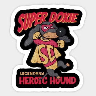 Super Dachshund Heroic Hound Cute Funny Sticker